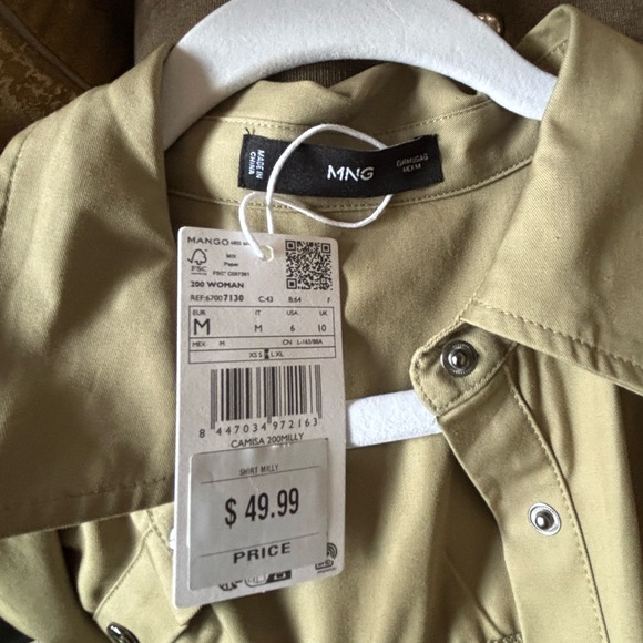 Mango Beige Button-Up Jacket - Picture 3 of 3